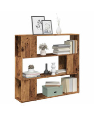 Bibliothèque/Séparateur de pièce vieux bois 100x24x94 cm | Mobilier & Déco