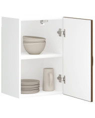 Armoire murale de cuisine Kalmar chêne marron bois d'ingénierie | Mobilier & Déco