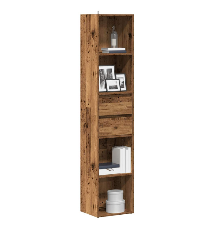 Bibliothèque vieux bois 36x30x171 cm bois d'ingénierie | Mobilier & Déco