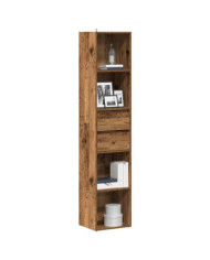 Bibliothèque vieux bois 36x30x171 cm bois d'ingénierie | Mobilier & Déco