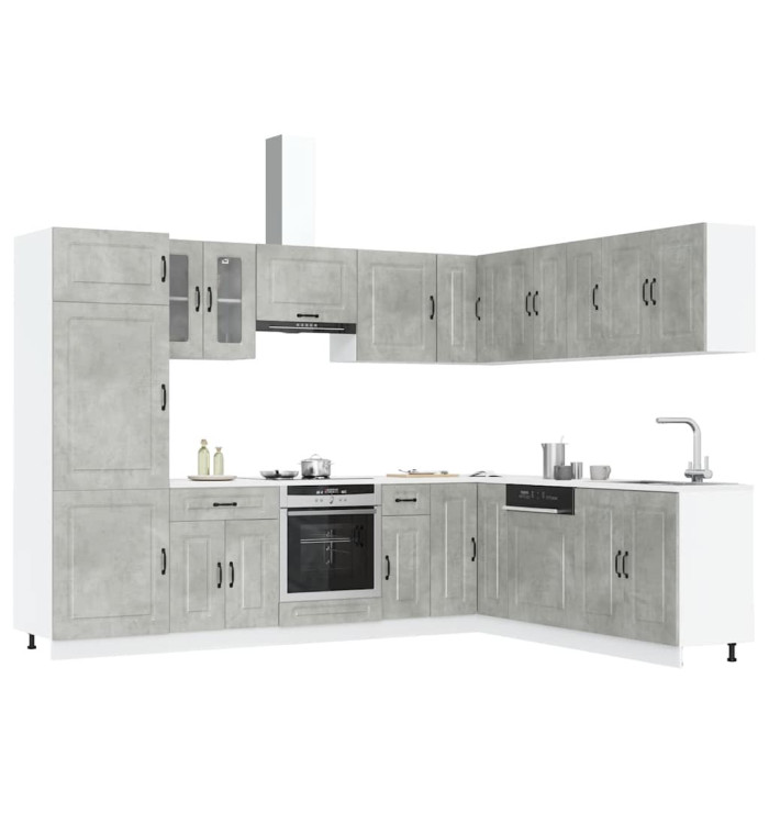 Ensemble d'armoires de cuisine 14 pcs Kalmar bois d'ingénierie | Mobilier & Déco