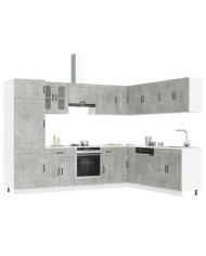 Ensemble d'armoires de cuisine 14 pcs Kalmar bois d'ingénierie | Mobilier & Déco