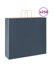 Sacs en papier 250 pcs avec poignées bleu 54x15x49 cm | Mobilier & Déco