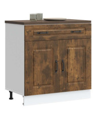 Armoire de cuisine Kalmar chêne fumé bois d'ingénierie | Mobilier & Déco