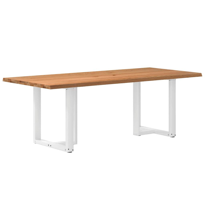Table à manger et bord naturel bois massif chêne rectangulaire | Mobilier & Déco