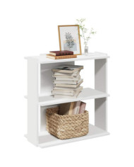 Bibliothèque à 3 niveaux blanc 60x30x60 cm bois d'ingénierie | Mobilier & Déco