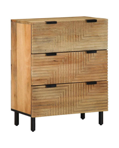 Buffet marron 60x33x75 cm bois massif de manguier | Mobilier & Déco