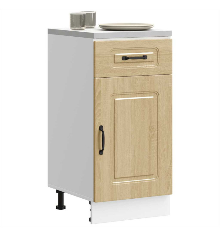 Armoire de cuisine Kalmar chêne sonoma bois d'ingénierie | Mobilier & Déco