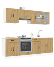 Ensemble d'armoires de cuisine 8 pcs Kalmar bois d'ingénierie | Mobilier & Déco