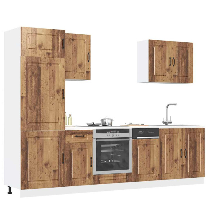 Ensemble d'armoires de cuisine 7 pcs Kalmar bois d'ingénierie | Mobilier & Déco
