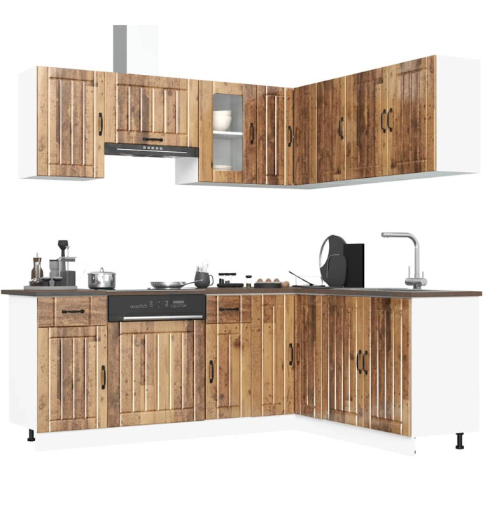 Ensemble d'armoires de cuisine 11 pcs Kalmar bois d'ingénierie | Mobilier & Déco