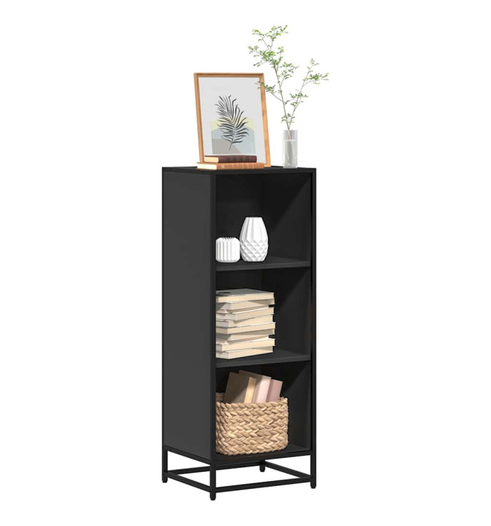 Bibliothèque noir 40x35x107,5 cm bois d'ingénierie | Mobilier & Déco