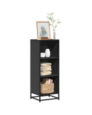 Bibliothèque noir 40x35x107,5 cm bois d'ingénierie | Mobilier & Déco