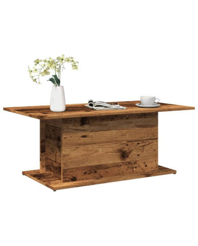 Table basse vieux bois 102x55,5x40 cm bois d'ingénierie | Mobilier & Déco