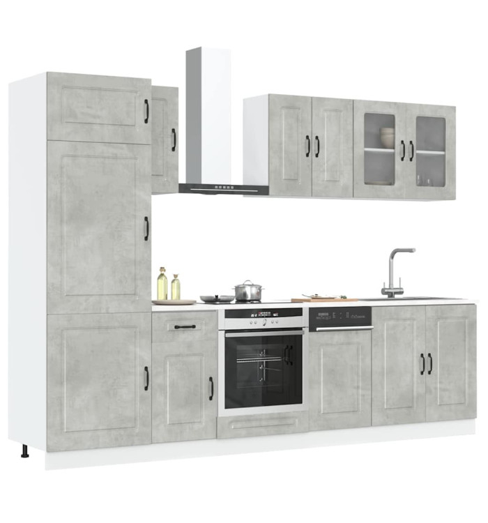 Ensemble d'armoires de cuisine 8 pcs Kalmar bois d'ingénierie | Mobilier & Déco