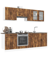 Ensemble d'armoires de cuisine 8 pcs Kalmar bois d'ingénierie | Mobilier & Déco
