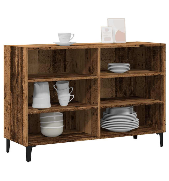 Buffet vieux bois 103,5x35x70 cm bois d'ingénierie | Mobilier & Déco