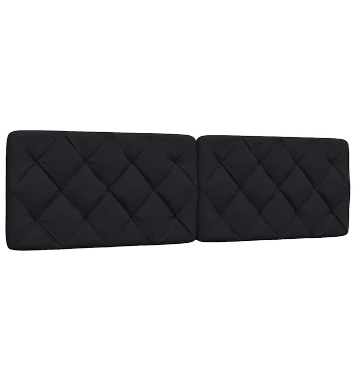 Coussin de tête de lit noir 180 cm tissu | Mobilier & Déco