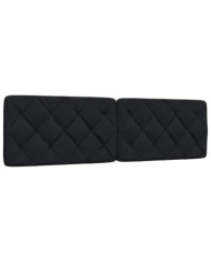 Coussin de tête de lit noir 180 cm tissu | Mobilier & Déco