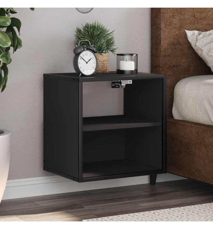 Tables de chevet murales 2 pcs noir 40x31x39,5 cm | Mobilier & Déco