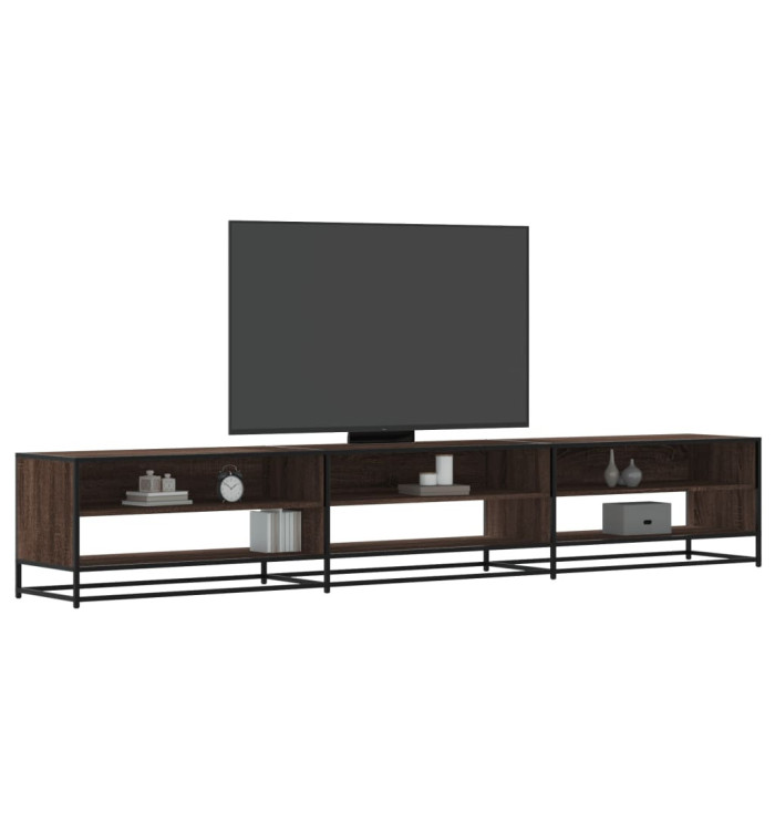 Meuble TV chêne marron 270x40x46 cm bois d'ingénierie | Mobilier & Déco