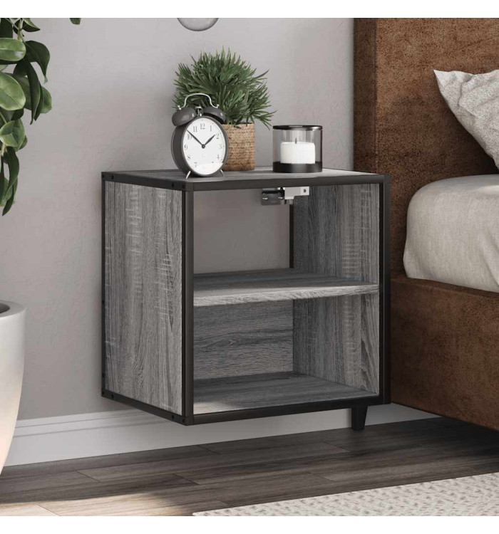 Tables de chevet murales 2 pcs sonoma gris 40x31x39,5 cm | Mobilier & Déco