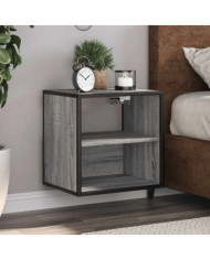 Tables de chevet murales 2 pcs sonoma gris 40x31x39,5 cm | Mobilier & Déco