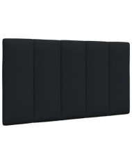 Coussin de tête de lit noir 90 cm tissu | Mobilier & Déco