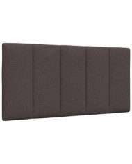 Coussin de tête de lit marron foncé 100 cm tissu | Mobilier & Déco