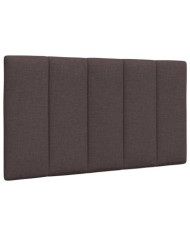 Coussin de tête de lit marron foncé 80 cm tissu | Mobilier & Déco