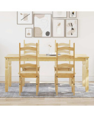 Ensemble à manger Panama 5 pcs bois de pin massif | Mobilier & Déco