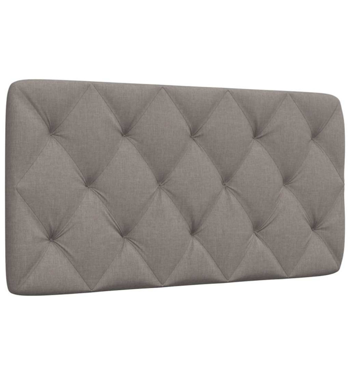 Coussin de tête de lit taupe 100 cm tissu | Mobilier & Déco