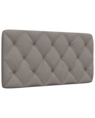 Coussin de tête de lit taupe 100 cm tissu | Mobilier & Déco
