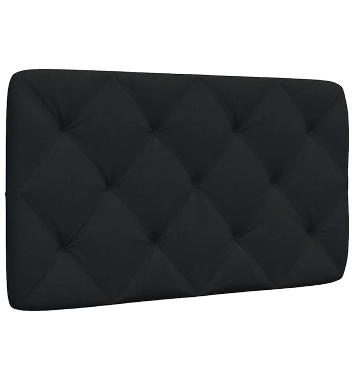 Coussin de tête de lit noir 90 cm tissu | Mobilier & Déco