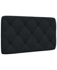 Coussin de tête de lit noir 90 cm tissu | Mobilier & Déco