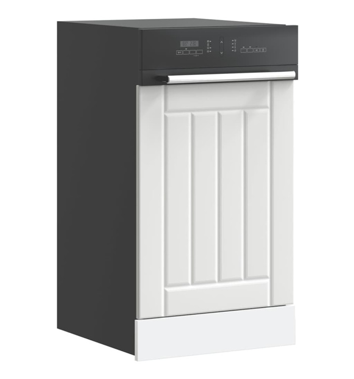 Panneau de lave-vaisselle Lucca blanc bois d'ingénierie | Mobilier & Déco