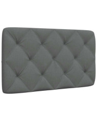 Coussin de tête de lit gris foncé 90 cm tissu | Mobilier & Déco
