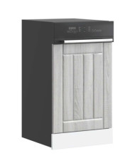 Panneau de lave-vaisselle Lucca sonoma gris bois d'ingénierie | Mobilier & Déco