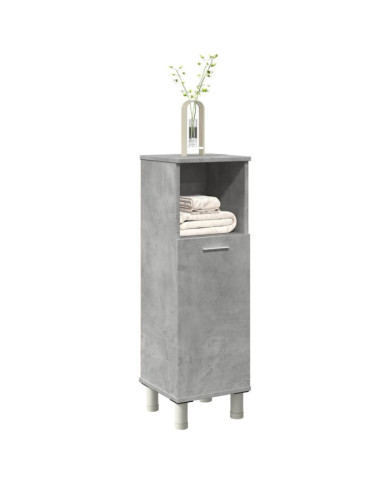 Armoire de salle de bain Gris béton 30x30x95 cm Aggloméré | Mobilier & Déco