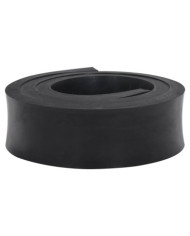 Bordure en caoutchouc de chasse-neige noir 180x8x2 cm | Mobilier & Déco