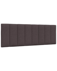 Coussin de tête de lit marron foncé 120 cm tissu | Mobilier & Déco