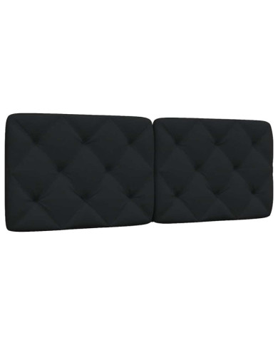 Coussin de tête de lit noir 140 cm tissu | Mobilier & Déco