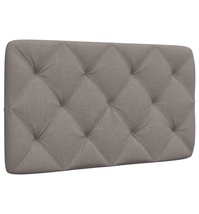 Coussin de tête de lit taupe 90 cm tissu | Mobilier & Déco