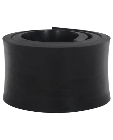 Bordure en caoutchouc de chasse-neige noir 200x15x2 cm | Mobilier & Déco