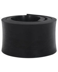 Bordure en caoutchouc de chasse-neige noir 200x15x2 cm | Mobilier & Déco
