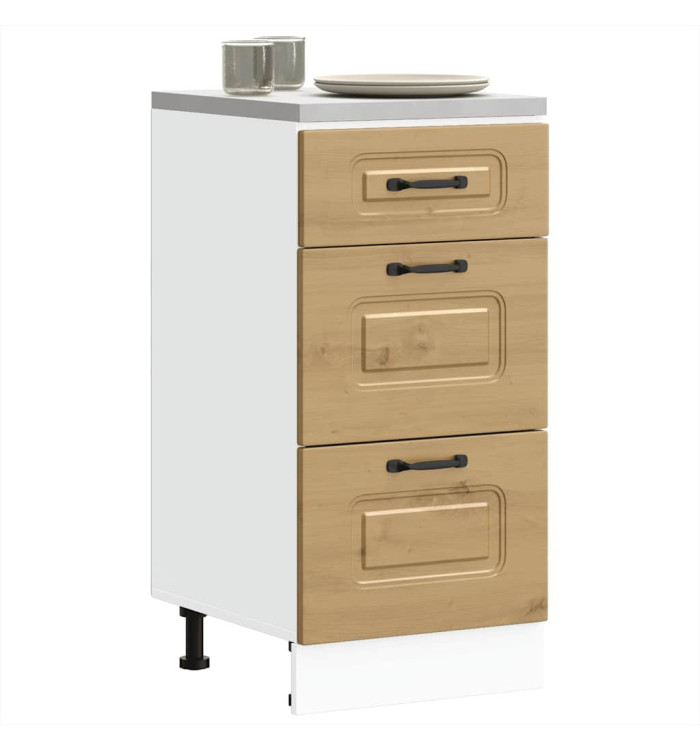 Armoire de cuisine Kalmar chêne artisanal bois d'ingénierie | Mobilier & Déco