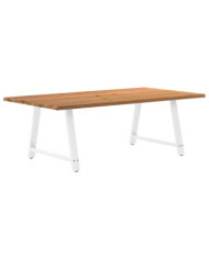 Table à manger et bord naturel bois massif chêne rectangulaire | Mobilier & Déco