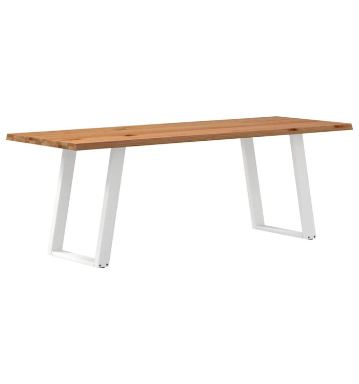 Table à manger et bord naturel bois massif chêne rectangulaire | Mobilier & Déco