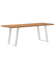 Table à manger et bord naturel bois massif chêne rectangulaire | Mobilier & Déco