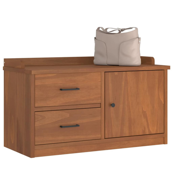 Banc de couloir SANDNES 87x40x50 cm bois de pin massif | Mobilier & Déco